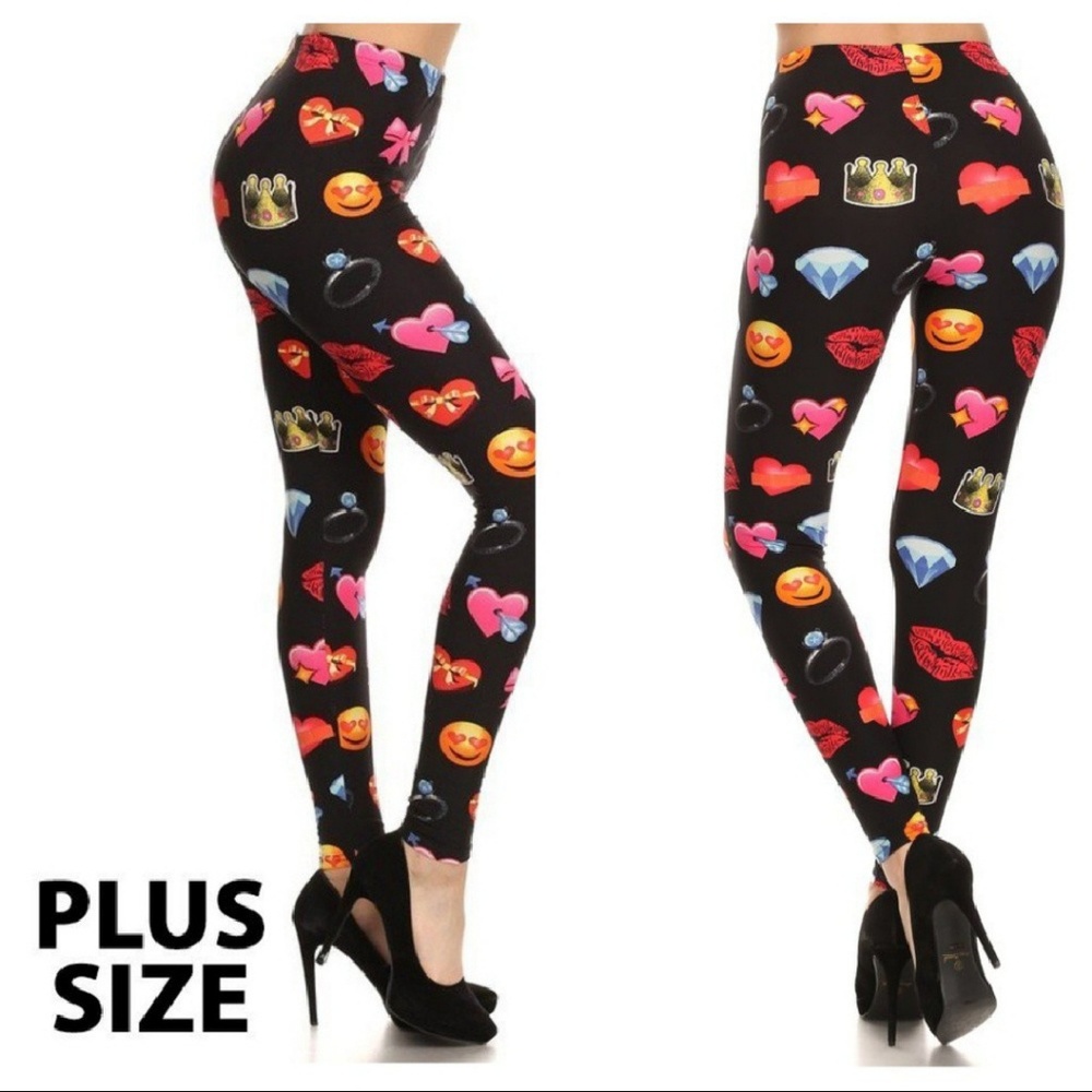 Emoji Leggings Plus Size